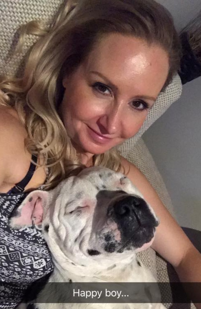 Nicole Elissa Ackerman and her dog Bruce. Picture: supplied