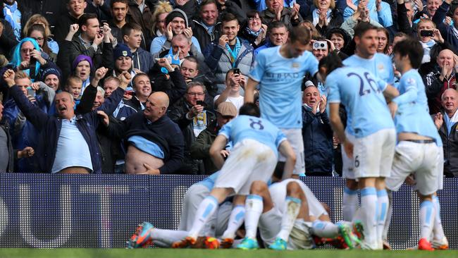 Delight at Etihad Stadium.