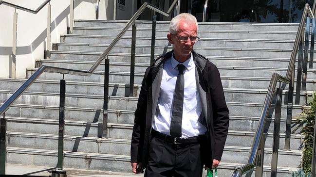 John Riley leaves Wollongong court on October 13. Picture: Madeline Crittenden