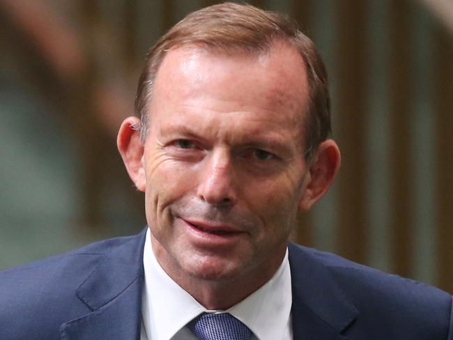 Tony Abbott after Question Time in the House of Representatives Chamber at Parliament House in Canberra. Pic by kym Smith