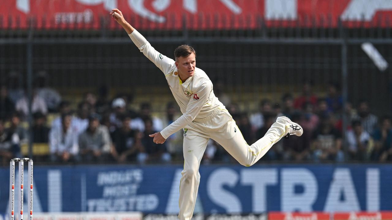 Matthew Kuhnemann ripped India to shreds on day one. Picture: AFP