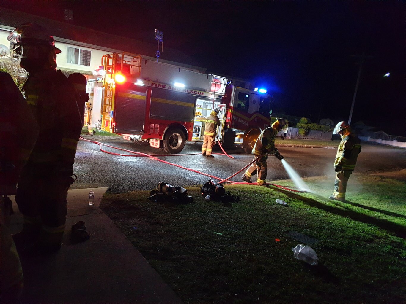 A Gympie unit was gutted by fire in the early hours of Tuesday morning.