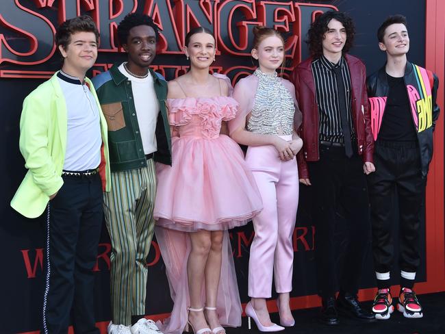 At the premiere of Stranger Things 3 this week. Picture: Chris Delmas / AFP