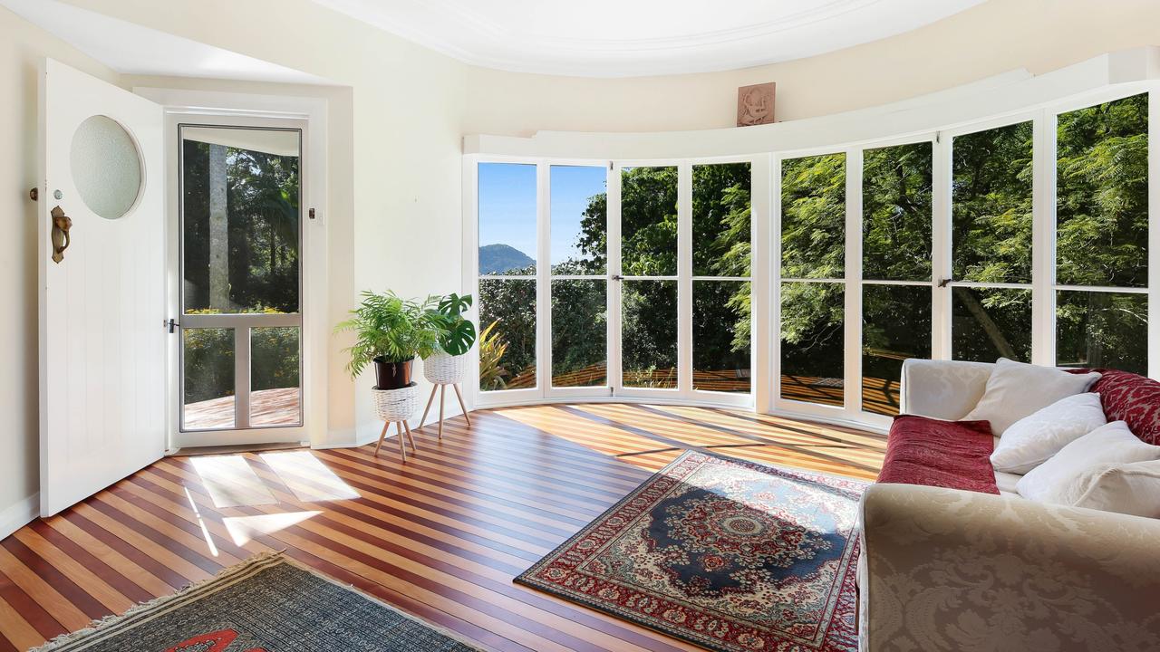 The art deco house has rosewood and teak floorboards milled on site. Picture: Key Real Estate Images