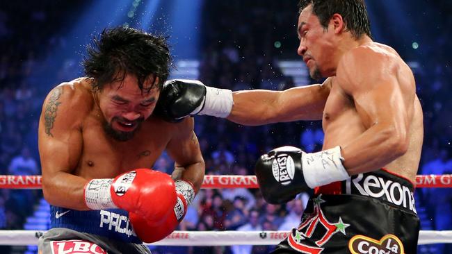 Juan Manuel Marquez dished out some heavy punishment to Manny Pacquiao in 2012.