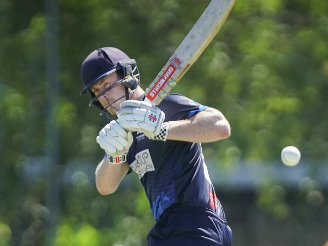 Premier Cricket: Prahran v St Kilda. Prahran batsman Jake Hancock. Picture: Valeriu Campan