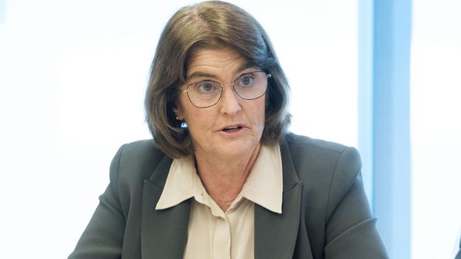 AFR: Reserve Bank of Australia (RBA) Board meeting. Pic Fac: Pool. RBA Governor Michele Bullock.Tuesday 18, February 2025 photo: Oscar Colman