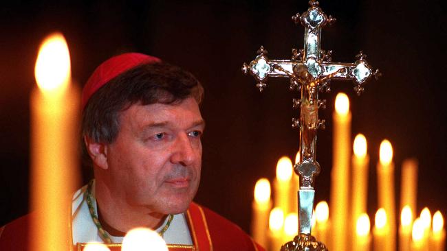 Then Catholic Archbishop of Melbourne, Dr George Pell at Saint Patricks Cathedral, in Melbourne in 2000. 