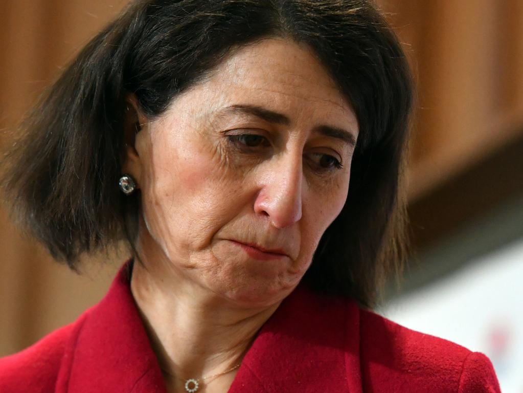 NSW Premier Gladys Berejiklian labelled NSW’s Covid-19 situation a national emergency on Friday. Picture: Mick Tsikas-Pool/Getty Images