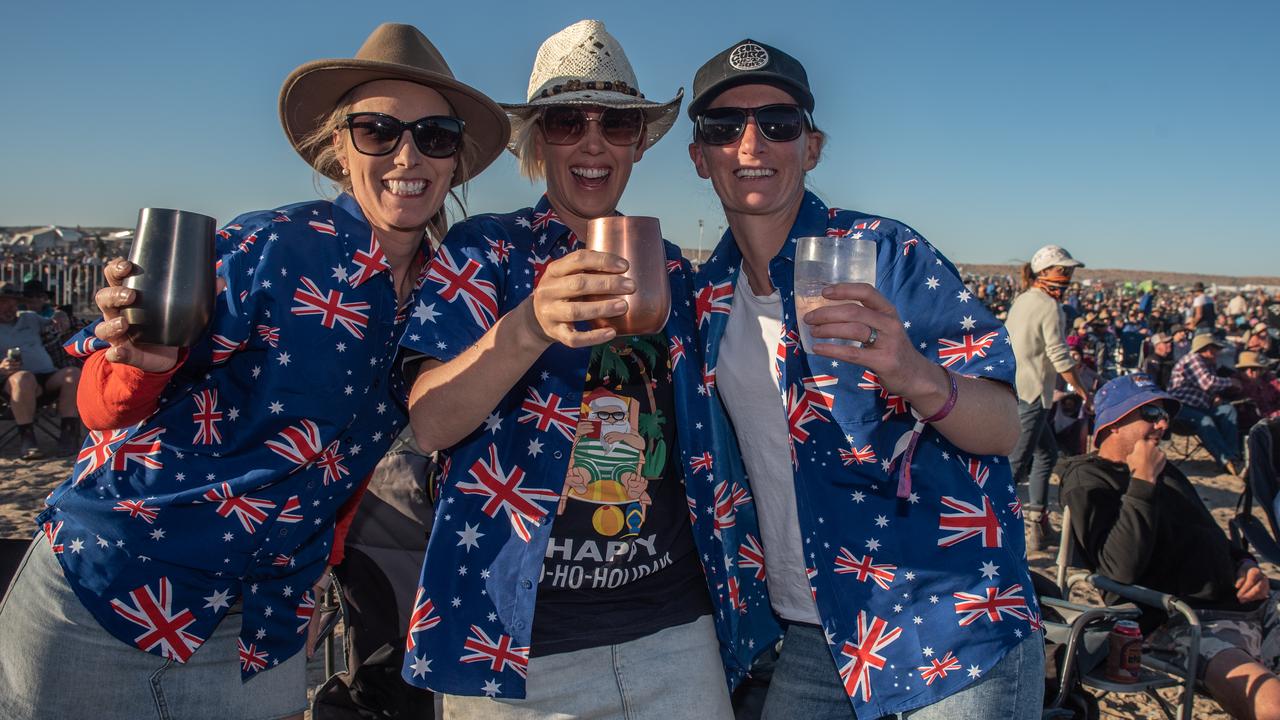 About 11,000 punters turned up to the desert music festival. Picture: Neil Donovan