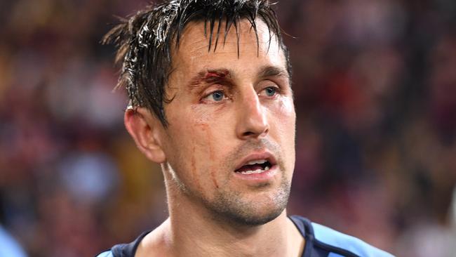 Mitchell Pearce has become the scapegoat again for NSW’s failings. (AAP Image/Dave Hunt)