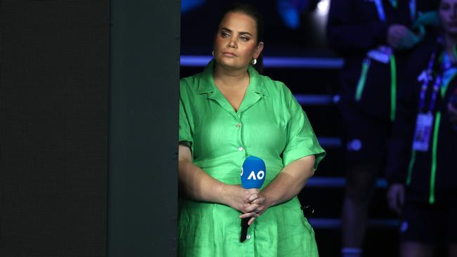 Jelena Dokic at this year’s Australian Open. Picture: Michael Klein