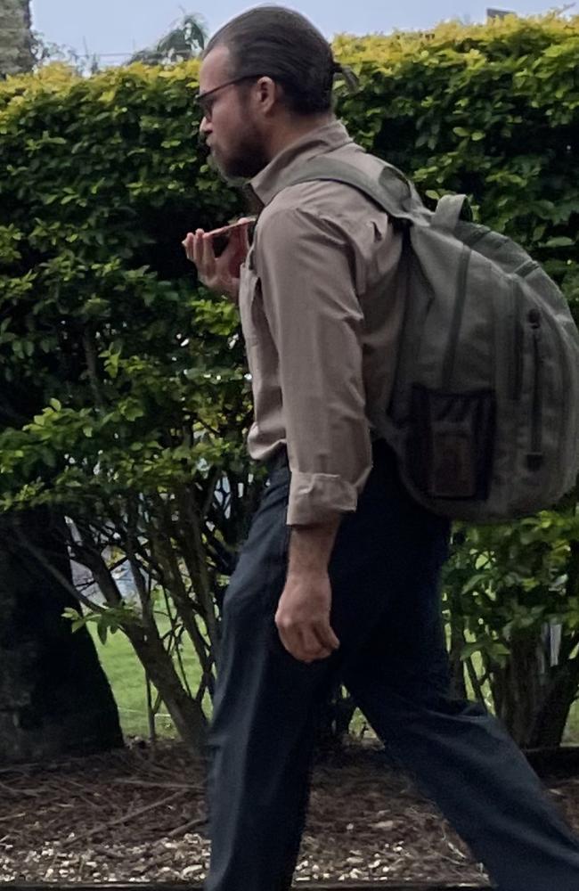 Grant Daniel Walker leaving Byron Bay Courthouse.