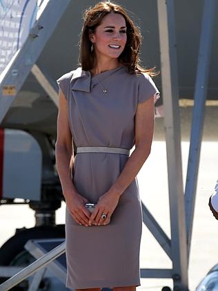 Desert hues inspire Duchess of Cambridge as she steps out in mauve ...