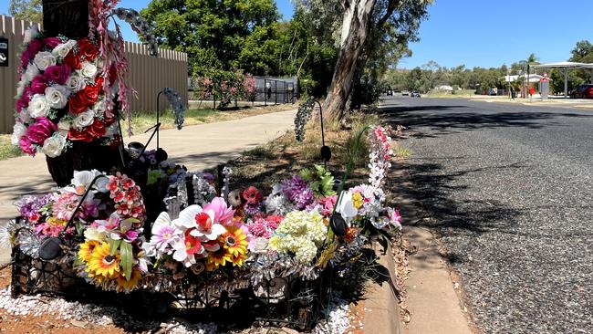 The site of the Christmas Day crash: Spearwood Ave in Sadadeen, Alice Springs. Picture: Lee Robinson.