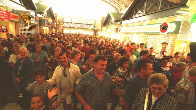 Crowds on opening day.