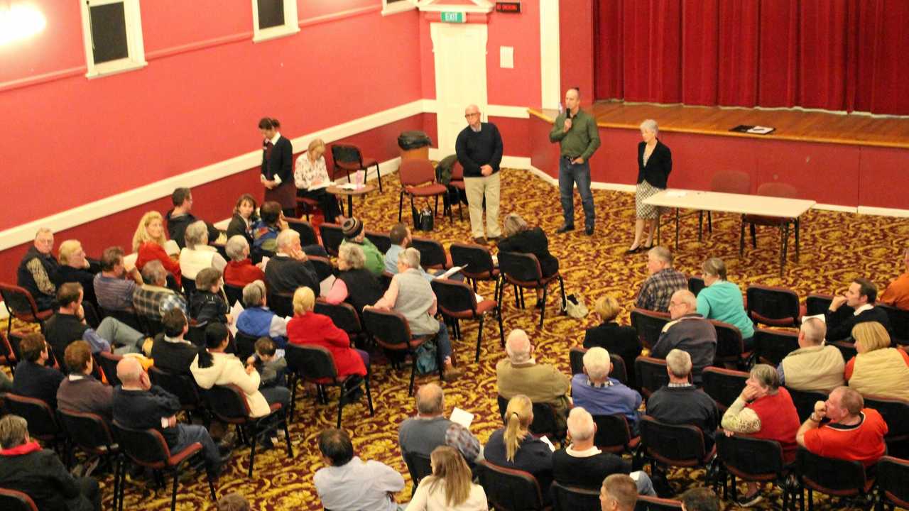A large crowd of concerned residents turned up to voice their opinions, despite the lack of advertising surrounding community consultation. Picture: Marian Faa