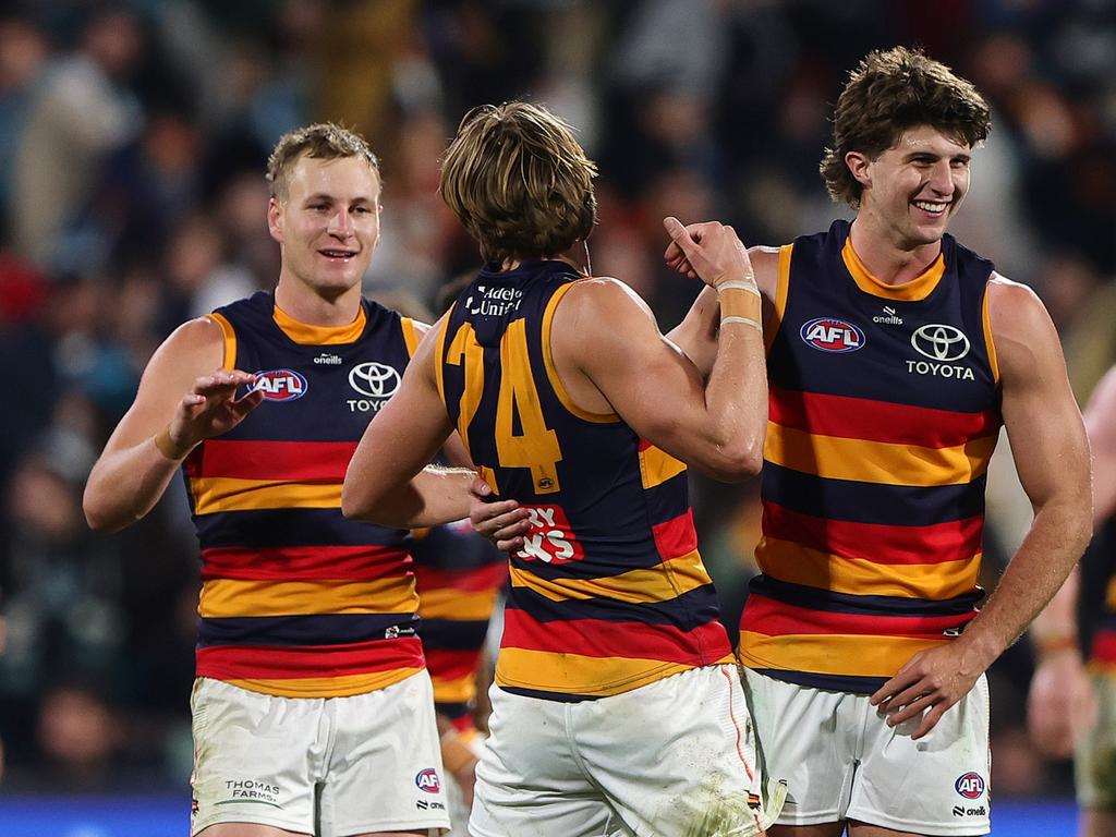 A fierce comeback from the Power late wasn’t enough in Showdown 57. Picture: Sarah Reed/AFL Photos via Getty Images