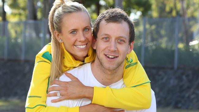 Joe Ingles with wife Renae.