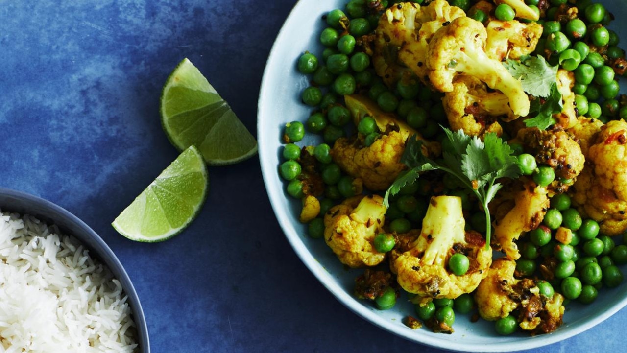 Taste of India: David Herbert’s pea and cauliflower curry. Photo: Guy Bailey