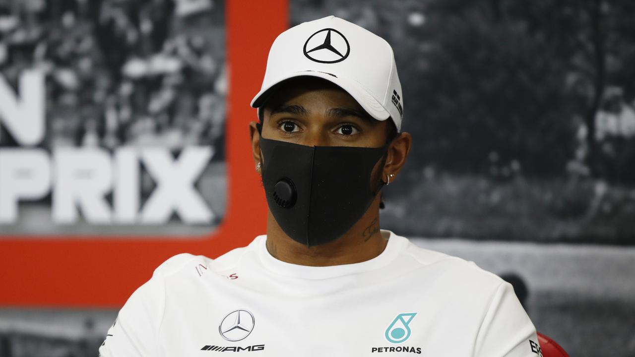 Lewis Hamilton won’t boycott the Belgian Grand Prix. (Photo by DPPI/Pool via Getty Images)