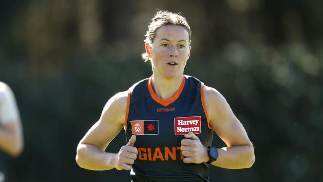 GWS former No.1 pick Nicola Barr is being courted by St Kilda after a hamstring tendon injury ruined her 2024 season. Picture: Phil Hillyard