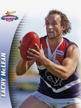 McLean on an old Highett footy card.