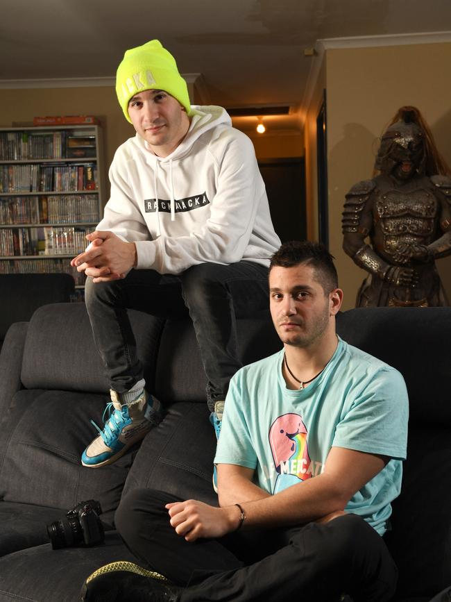 YouTube sensations Danny and Michael Philippou blew critics and fellow directors away at the Sundance Film Festival at Salt Lake City with their debut movie Talk To Me. Picture: Tricia Watkinson