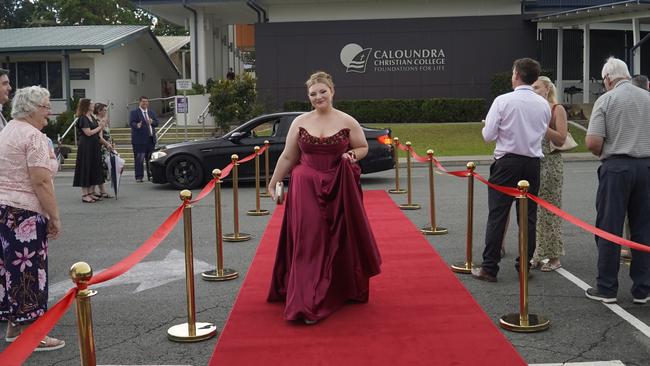 Stephanie at the Caloundra Christian College formal 2024