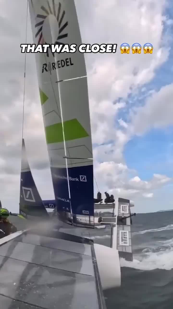 Australia's scary near-miss at SailGP New Zealand