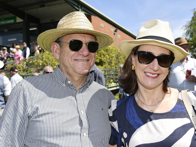 Peta and Michael Donnelly at the 2024 Seymour Cup. Picture: Andrew Batsch