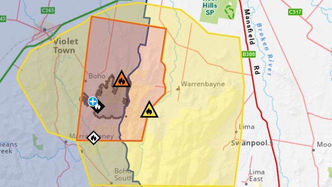 Watch and Act and Stay Informed messages have been issued to communities near the Strathbogie State Forest.