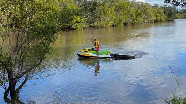 A Ballina man was rescued after his car went into the North Creek Canal on Monday.