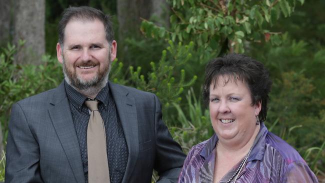 Peter Rouse, principal of Canley Vale High School with Beth Godwin, principal of Cabramatta High School.