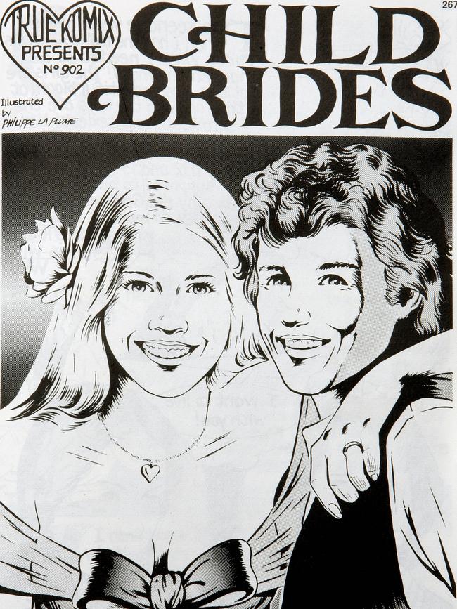 Children of God propaganda cartoon about child brides.