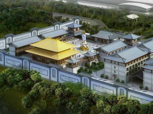 Buddhist temple and ancillary buildings on a 2.61ha parcel of land at Sparks Road Warnervale, on the proposed Chinese Theme Park site.