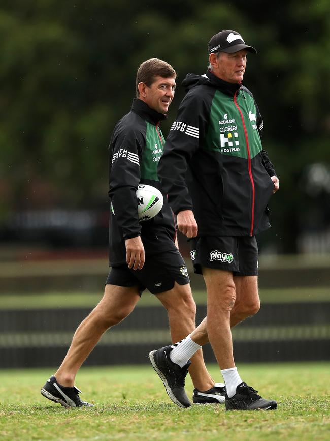 Jason Demetriou followed Wayne Bennett to South Sydney, and eventually took on the head coaching role from the master mentor at the Rabbitohs. Picture: Phil Hillyard