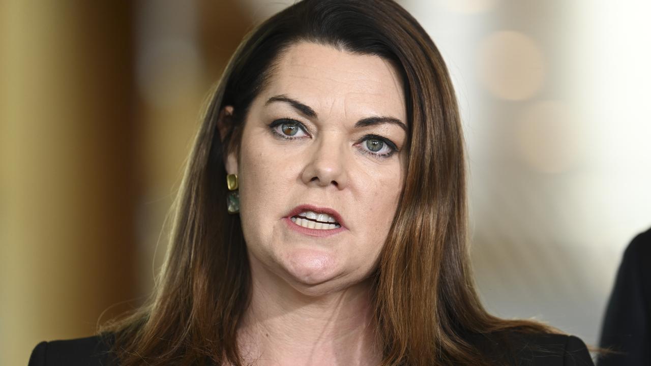 Greens senator Sarah Hanson-Young demanded extra accountability and transparency from the social media giant. Picture: NewsWire / Martin Ollman