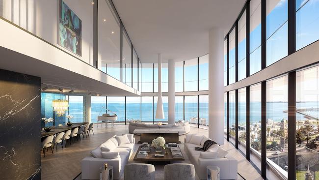 13. Saint Moritz penthouse, St Kilda. <a href="https://www.realestate.com.au/news/luxe-penthouse-sets-30m-melbourne-apartment-record/?rsf=syn:news:nca:hs:socref" target="_blank">Last sold $30m in February 2019</a>.