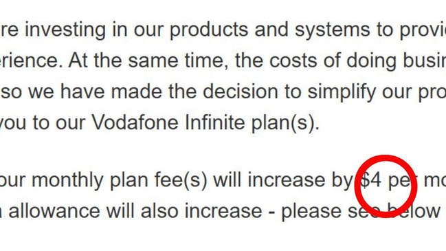 Vodafone has made changes to its payments