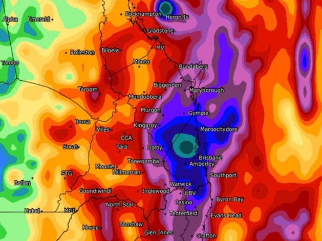 Current weather models are predicting a drenching for the South East region. Picture: Supplied.