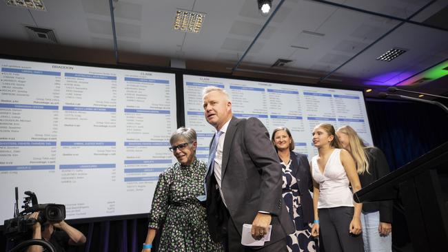 Tasmanian State Election 2024, Premier Jeremy Rockliff in the tally room, Hotel Grand Chancellor. Picture: Chris Kidd