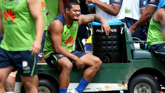 Joey Leilua is set to line up for the Raiders after being stretchered off last week.