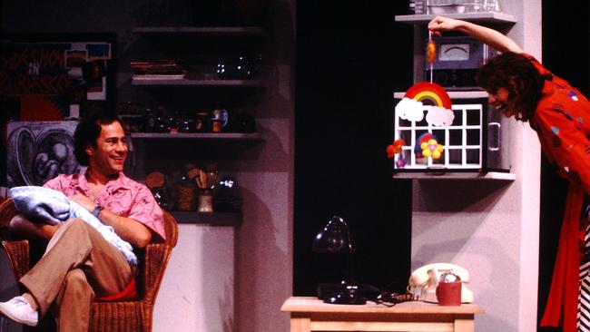 George Spartels (perhaps better known from Play School) and Lorna Lesley, known from many hit Aussie sitcoms including A Country Practice, in Vocations, 1984