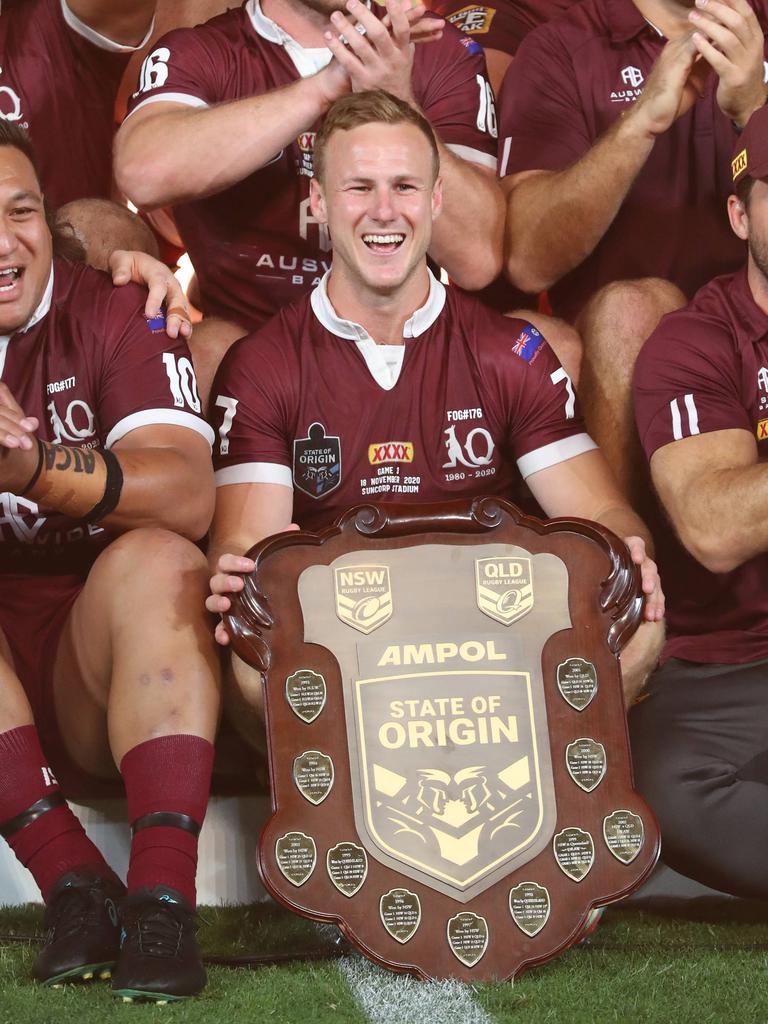 Daly Cherry-Evans. . Queensland vs New South Wales during game 3 of the State of Origin series in Brisbane. Pic Peter Wallis