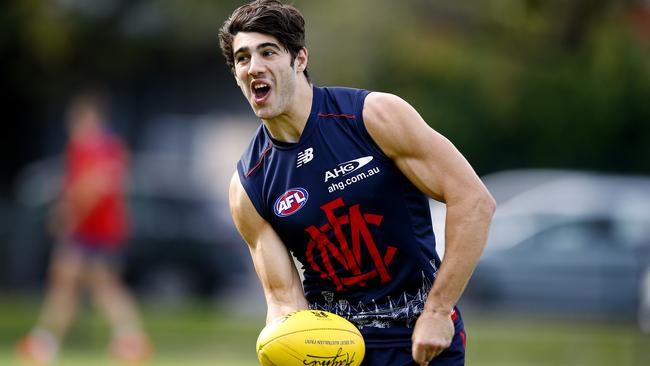 Melbourne Demons training Christian Petracca Picture: Wayne Ludbey