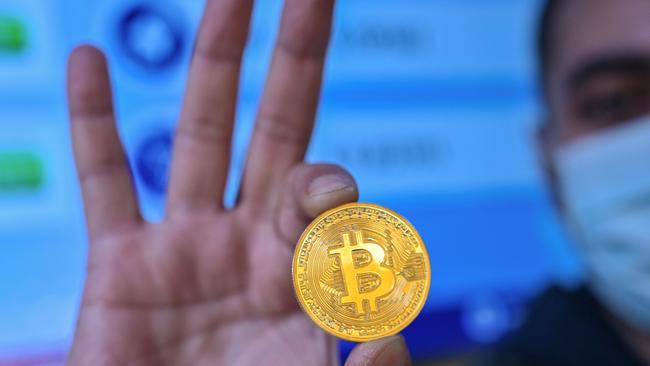 Bitcoin passed through the $US20,000 barrier last week. Picture: AFP