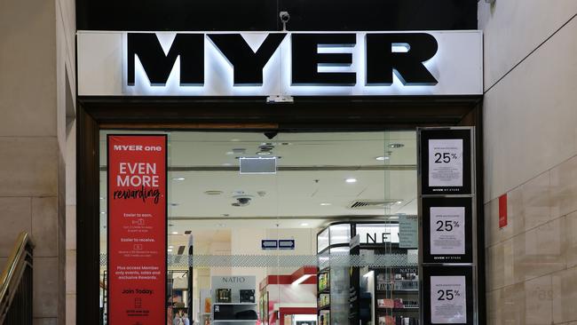 Myer has blamed poor trading on rising promotions and competition in the sector, the federal election and cautious consumers. Picture: Gaye Gerard
