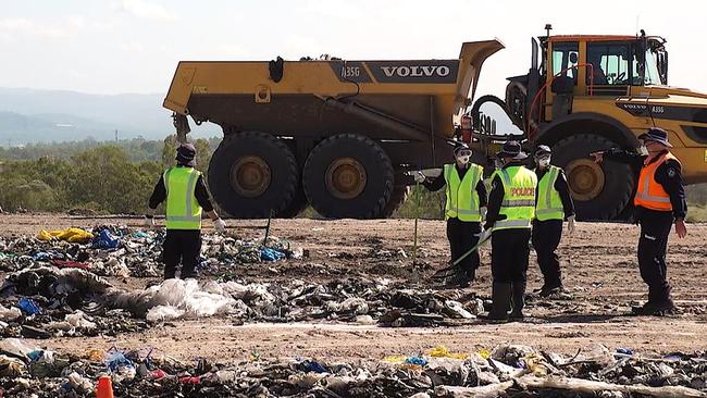 Detectives believe Lesley Trotter was in a rubbish bin when she allegedly disappeared. Picture: Queensland Police