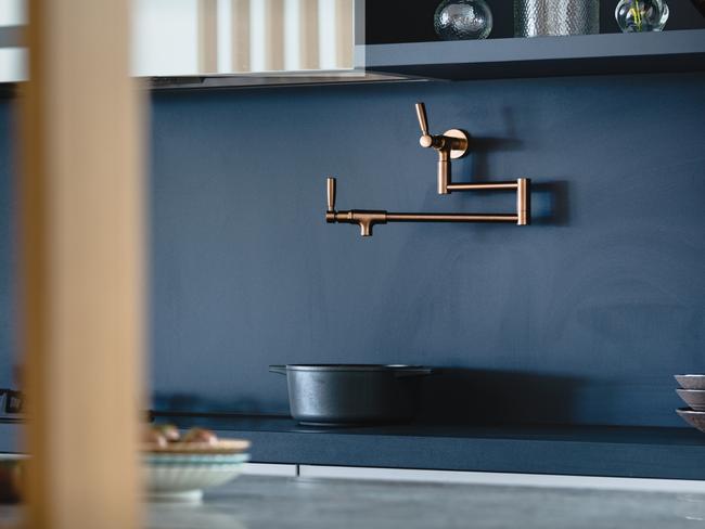 An Anna Carin Design Studio kitchen with a pot filler tap.